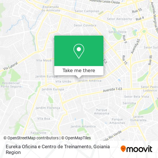 Eureka Oficina e Centro de Treinamento map