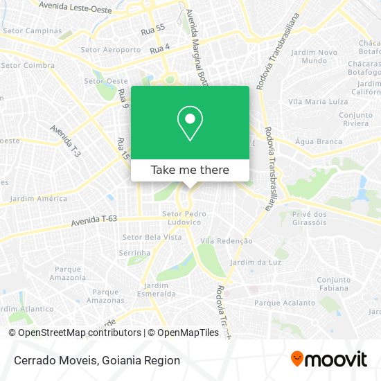 Cerrado Moveis map