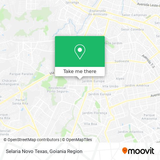 Selaria Novo Texas map