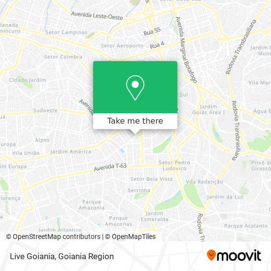 Live Goiania map