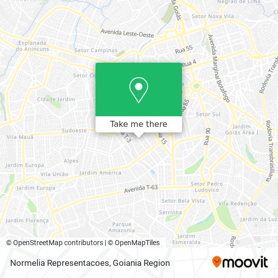 Mapa Normelia Representacoes