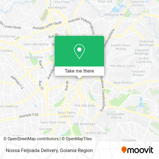 Nossa Feijoada Delivery map