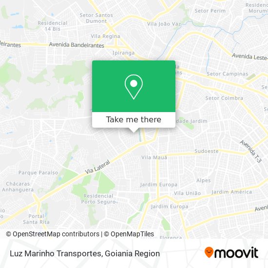 Luz Marinho Transportes map