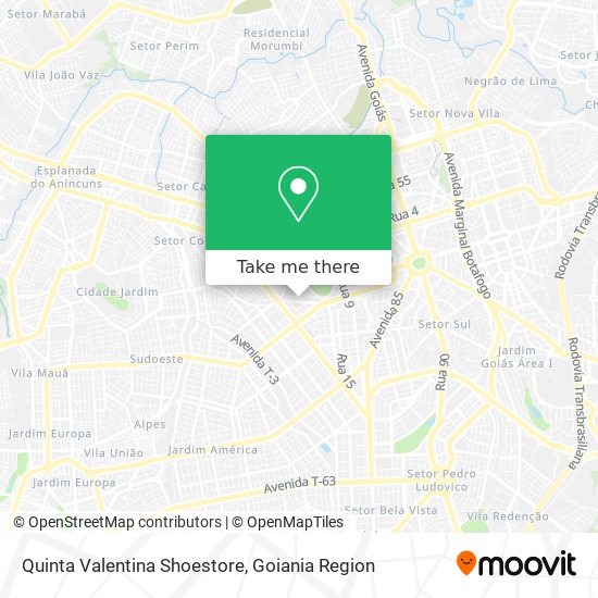 Quinta Valentina Shoestore map