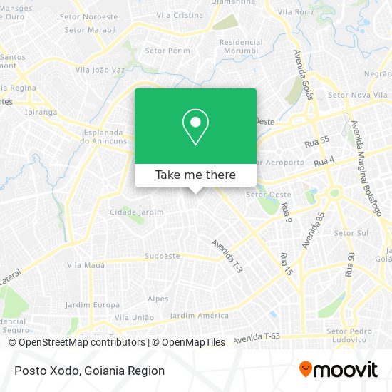 Posto Xodo map