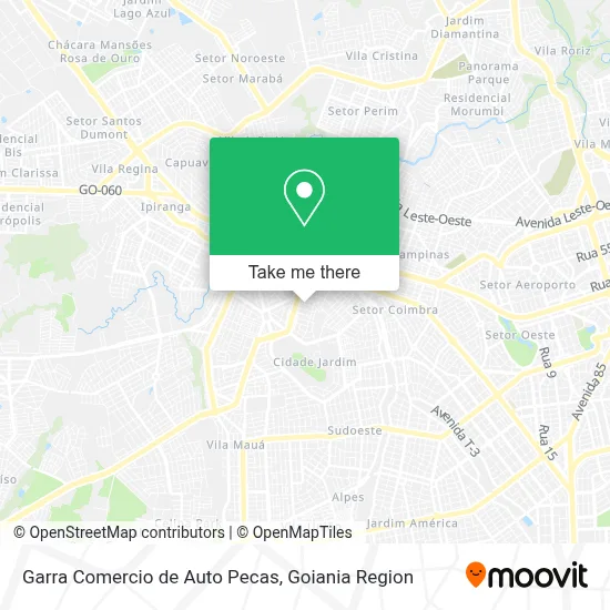 Garra Comercio de Auto Pecas map