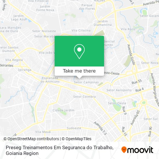 Preseg Treinamentos Em Seguranca do Trabalho map