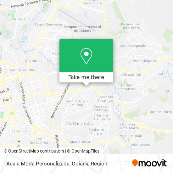 Acaia Moda Personalizada map