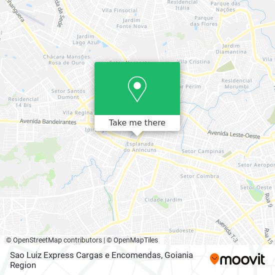 Mapa Sao Luiz Express Cargas e Encomendas