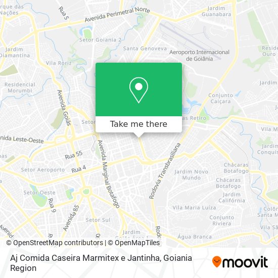 Mapa Aj Comida Caseira Marmitex e Jantinha