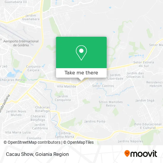 Cacau Show map