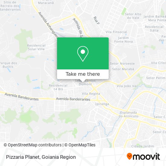 Pizzaria Planet map