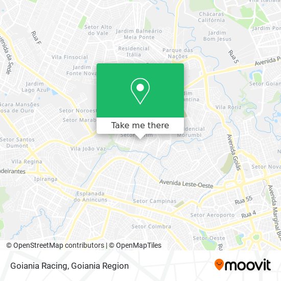 Mapa Goiania Racing