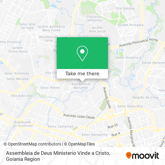 Assembleia de Deus Ministerio Vinde a Cristo map