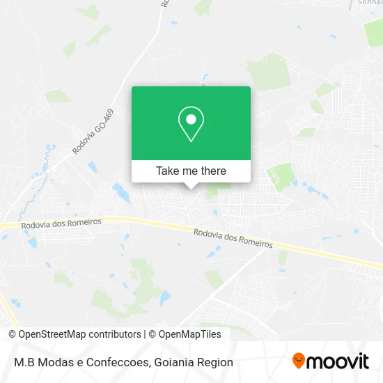 M.B Modas e Confeccoes map