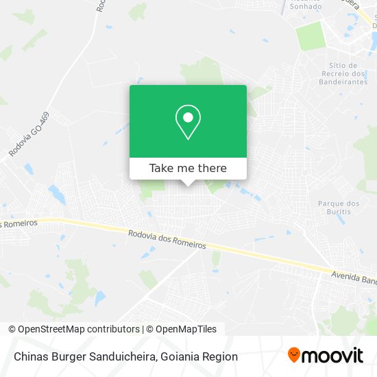 Mapa Chinas Burger Sanduicheira