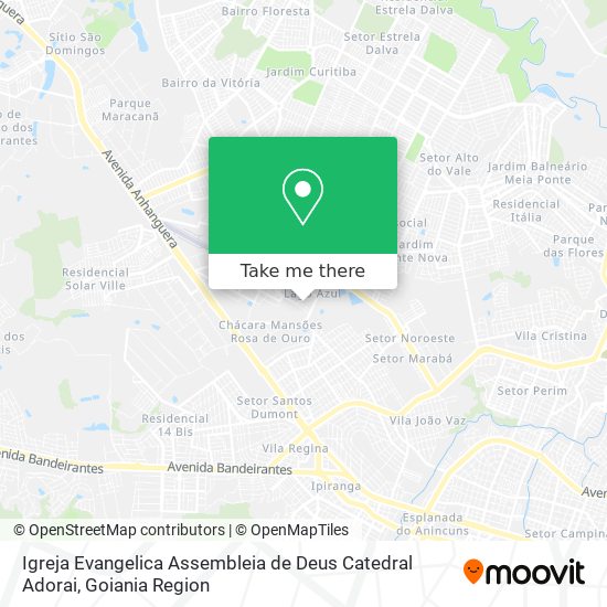 Mapa Igreja Evangelica Assembleia de Deus Catedral Adorai