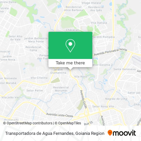 Mapa Transportadora de Agua Fernandes