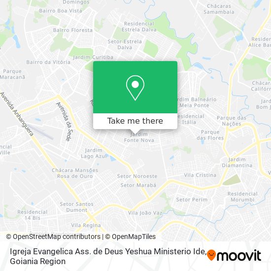 Mapa Igreja Evangelica Ass. de Deus Yeshua Ministerio Ide