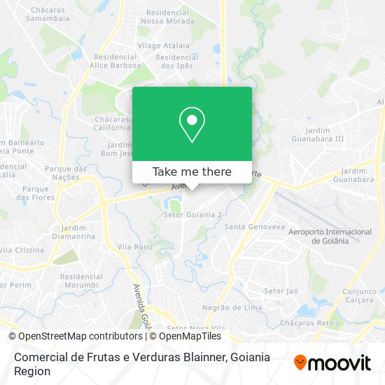 Comercial de Frutas e Verduras Blainner map