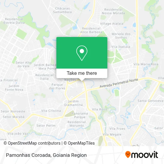 Pamonhas Coroada map