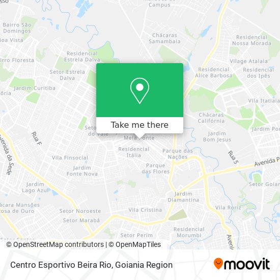 Mapa Centro Esportivo Beira Rio