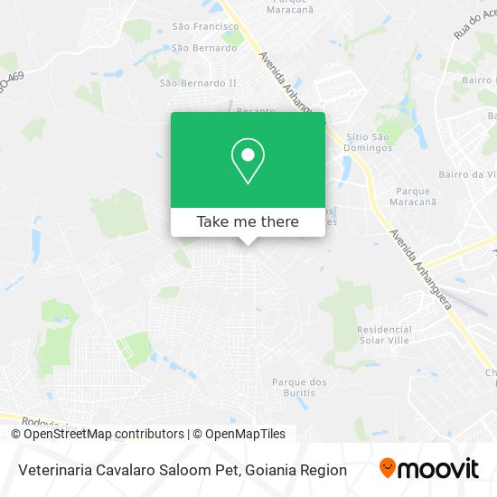 Mapa Veterinaria Cavalaro Saloom Pet