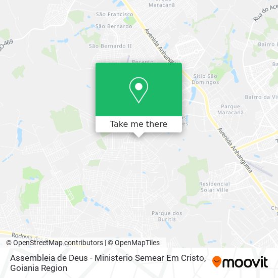 Mapa Assembleia de Deus - Ministerio Semear Em Cristo