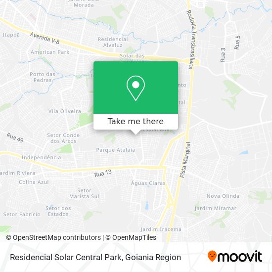 Residencial Solar Central Park map