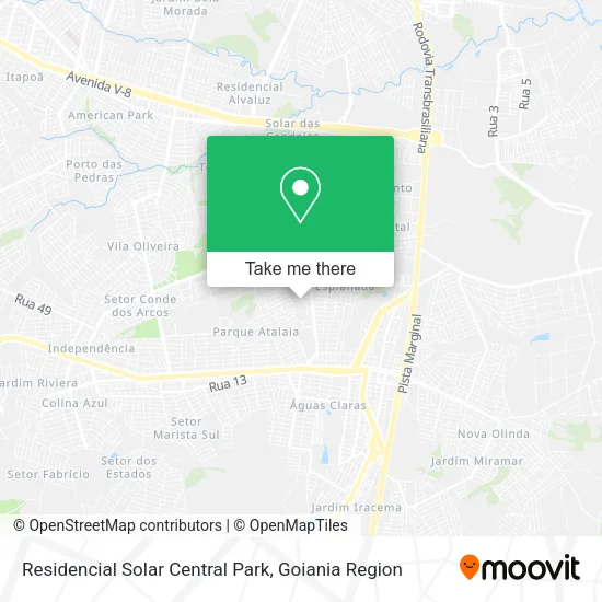 Residencial Solar Central Park map