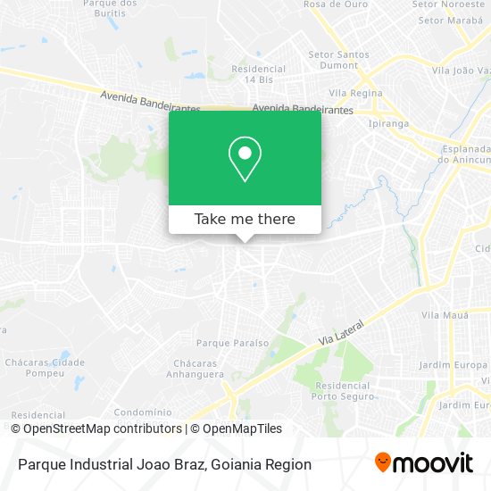 Mapa Parque Industrial Joao Braz