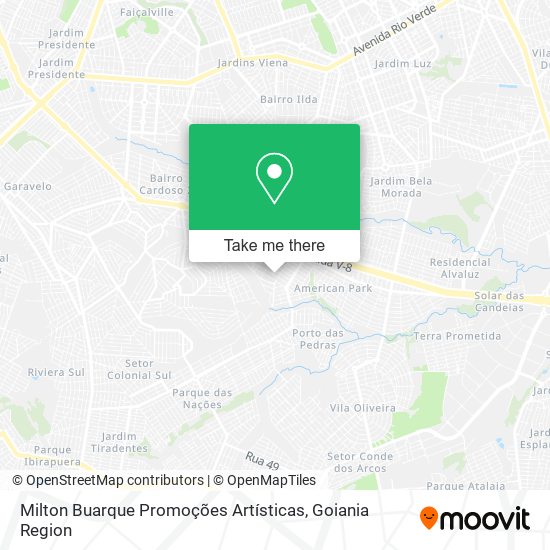 Mapa Milton Buarque Promoções Artísticas