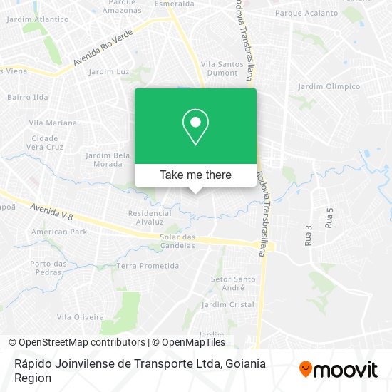Mapa Rápido Joinvilense de Transporte Ltda