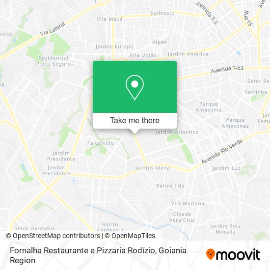 Mapa Fornalha Restaurante e Pizzaria Rodízio