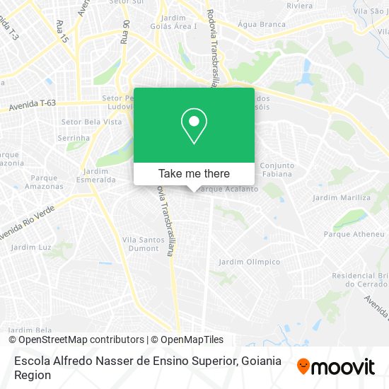 Escola Alfredo Nasser de Ensino Superior map