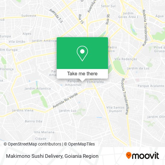 Makimono Sushi Delivery map