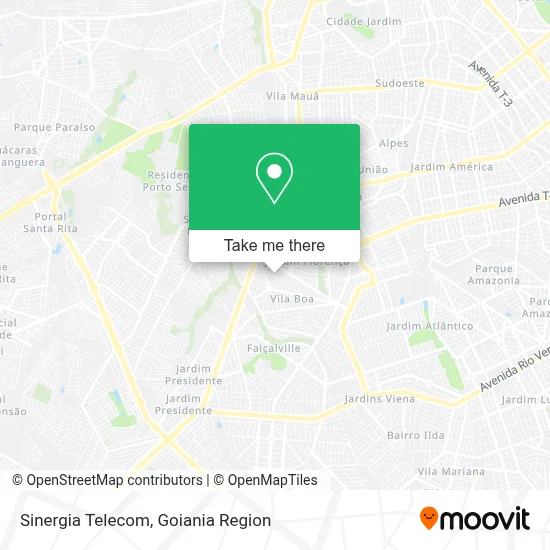 Sinergia Telecom map