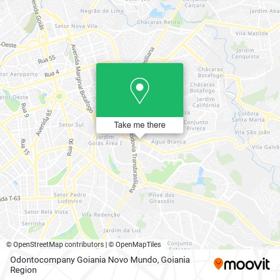 Mapa Odontocompany Goiania Novo Mundo