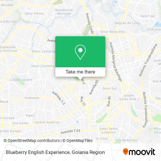 Mapa Blueberry English Experience