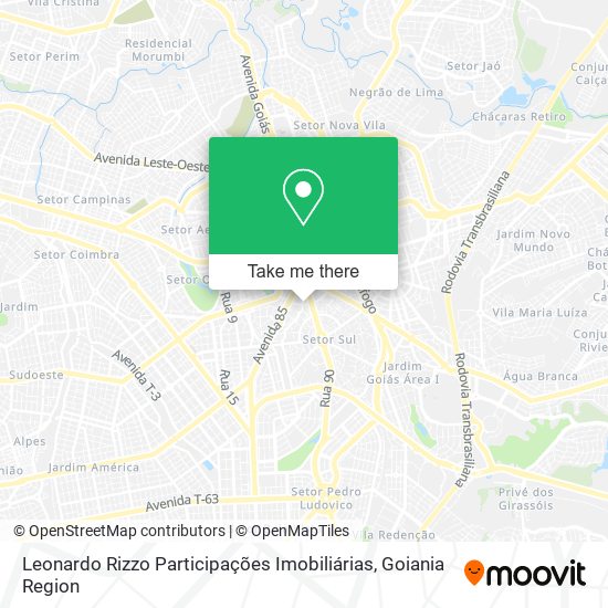 Mapa Leonardo Rizzo Participações Imobiliárias