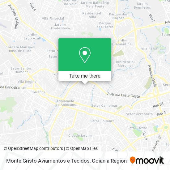 Monte Cristo Aviamentos e Tecidos map