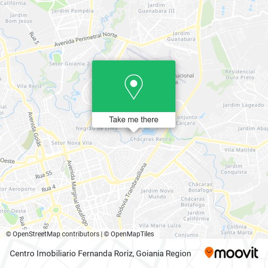 Mapa Centro Imobiliario Fernanda Roriz