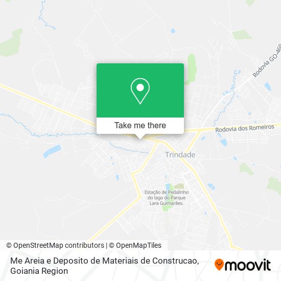 Mapa Me Areia e Deposito de Materiais de Construcao