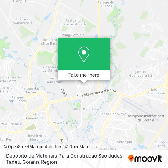 Deposito de Materiais Para Construcao Sao Judas Tadeu map