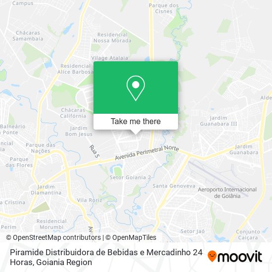 Mapa Piramide Distribuidora de Bebidas e Mercadinho 24 Horas