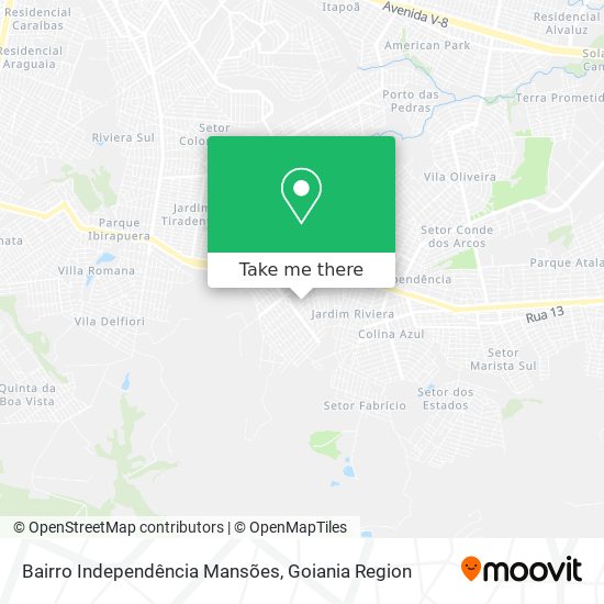 Mapa Bairro Independência Mansões