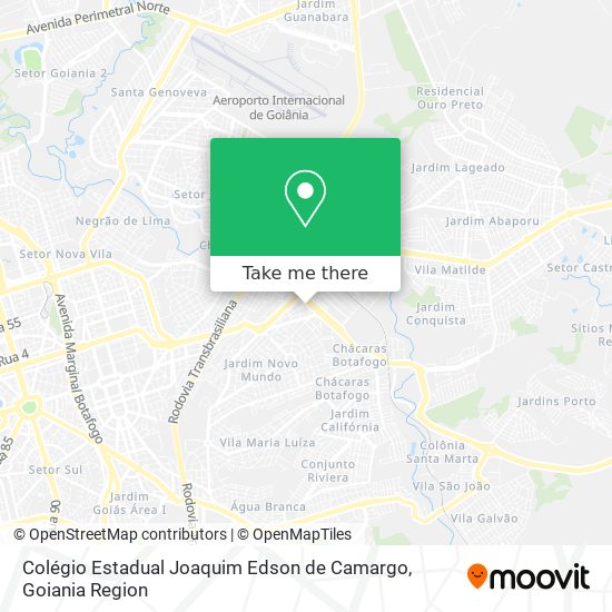 Mapa Colégio Estadual Joaquim Edson de Camargo