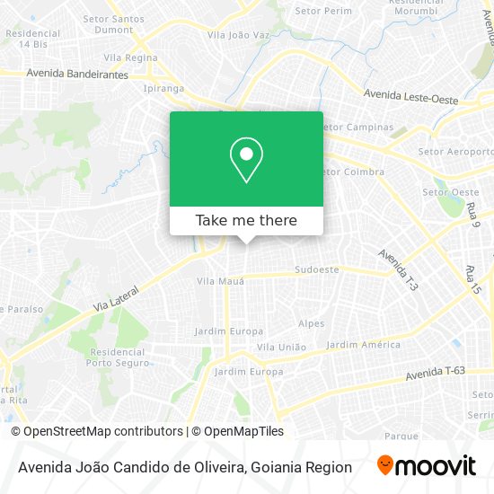 Avenida João Candido de Oliveira map