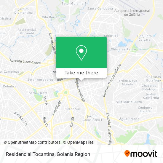 Residencial Tocantins map