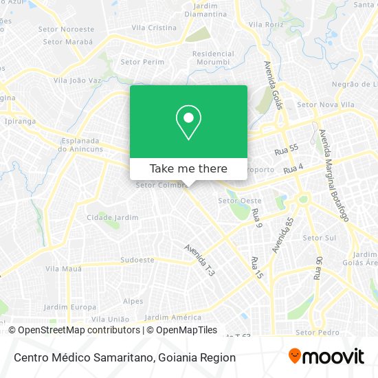 Mapa Centro Médico Samaritano